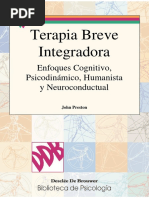 Terapia Breve Integradora Enfoques Cognitivo, Psicodinámico, Humanista y Neuroconductual PDF