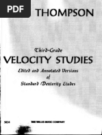 Velocity Studies (3rd Grade) John Thompson PDF