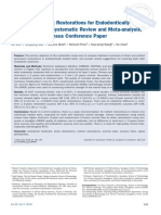 Direct and Indirect Restorations For Endodontically Treated Teeth - A Systematic Review and Meta-Analysis, IAAD 2017 Consensus Conference Paper.