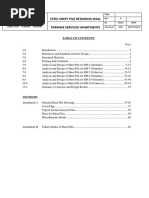 Table of Contents For Sheet Pile Calculations