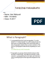 Understanding Paragraph