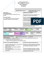 Re Lesson Plan Pre-Primary/ Primary