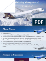 Marketing Management - II "Vistara": Group 03