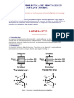 Le Transistor Bipolaire - Cours+exercices Corr