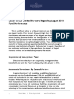 August 2018 Investment Letter-Corona Associates Capital Management LLC-9!26!18