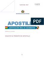 Apostilla Bolivia