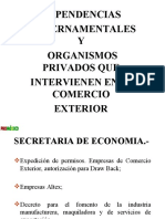 Dependencias Gubernamentales y Organismos Privados Que Intervienen en El Comercio Exterior 2007