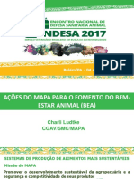 1 Ações Do MAPA para o Fomento Do Bem-Estar Animal