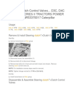 CAT D3C D4C D5C Series II Steering Clutch Control Valves