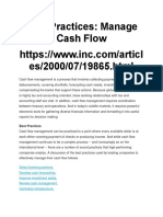 Best Practices Cash