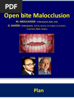 Open Bite Malocclusion 