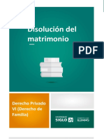 Disolución Del Matrimonio PDF