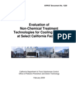 Evaluation of Non-Chemical Treatment Technologies For Cooling Towers at Select California Facilities