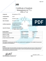 Certificate of Analysis: Menaquinone - C