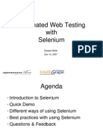 Automated Web Testing With Selenium