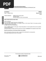 Cambridge International Examinations Cambridge International Advanced Subsidiary and Advanced Level