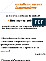 Presidencialismo Versus Parlamentarismo