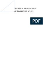 Scope of Work - API 653 Inspections of Aboveground Storage Tanks