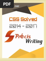 CSS Solved Precis 2014 - 2017 PDF