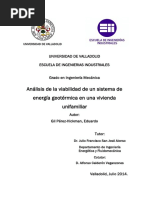 Análisis de La Viabilidad de Un Sistema de Energía Geotérmica en Una Vivienda