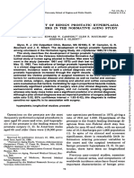 The Development of Benign Prostatic Hyperplasia Among Volunteers in The Normative Aging Study