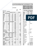 Cooling and Dehumidifying Heat Load Estimate For SUMMER