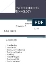 Touchless Touchscreen Technology