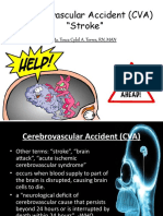 Cerebrovascular Accident (CVA) "Stroke": Ma. Tosca Cybil A. Torres, RN, MAN