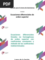 P - Sem06 - Ses06 - Ecuación Diferencial Lineal No Homogénea Con Coeficientes Constantes. Método de Los Coeficientes Indeterminados.