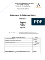 Práctica 6 Acústica y Óptica - Guías de Ondas y Fibras Ópticas