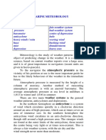 Unit 11: Marine Meteorology