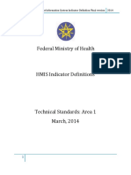 HMIS Indicator Definitions Final Version 2006 E.C