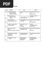 25sep Mess Menu