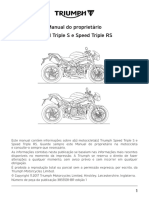 Manual Speed Triple S, R e RS Speed Triple Owner Guide