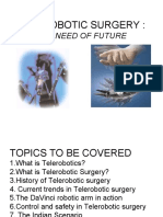 Telerobotic Surgery:: The Need of Future