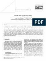 Steady-State Gas Flow in Pipes: Petroleum Science & Engineering