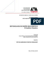 Metodologia Diseno Bioclimatico Fuentes 2002 MAB