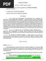 Petitioner-Appellant vs. vs. Oppositor-Appellee F. Lavides L. B. Alcuaz Vicente J. Cuna P. S. Singson