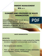 Elements of Waste Minimization