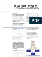 100BASE-T4 and 100BASE-TX: Fast Ethernet Solution For UTP Cabling