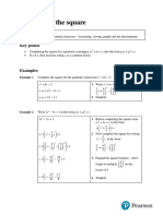 Completing The Square: Key Points