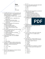 Circular Motion MCQ PDF