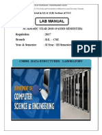 Lab Manual: Regulation: 2017 Branch: Year & Semester: II Year / III Semeste