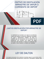 Dispositivo de Destilación Por Arrastre de Vapor