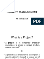 Project Management: An Overview