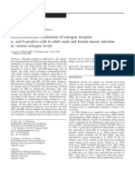 Identification and Localization of Estrogen Receptor A-And B-Positive Cells in Adult Male and Female Mouse Intestine at Various Estrogen Levels