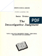 The Investigative Judgment: Senior Division