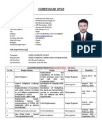 CV Sample - Site Engineer - Muhammad Atiq Sayal