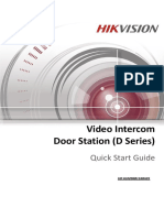 Video Intercom D Series Door Station Quick Start Guide - V1.3.0 - 20160116