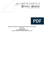 (CODEX) Contaminant Standard - 2018